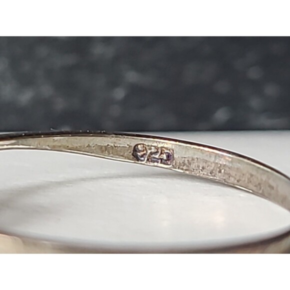 925 Sterling Silver Prong Set Amethyst Heart Shaped Solitaire Ring, SIZE US 8.25 - Picture 8 of 10